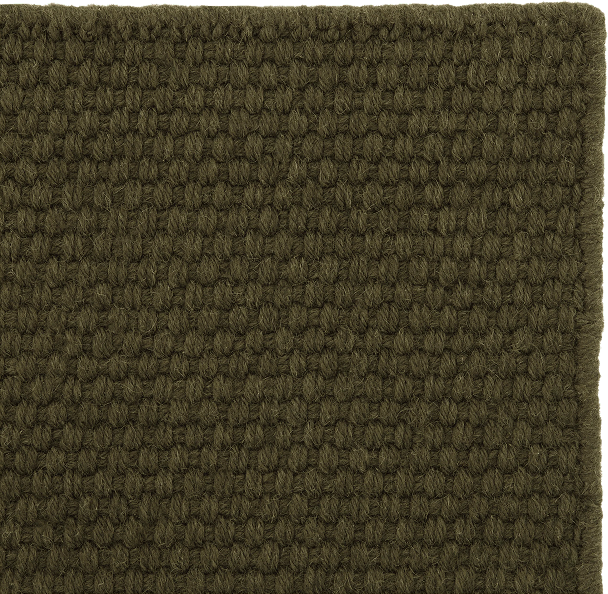 BASKET WEAVE WOOL RUG