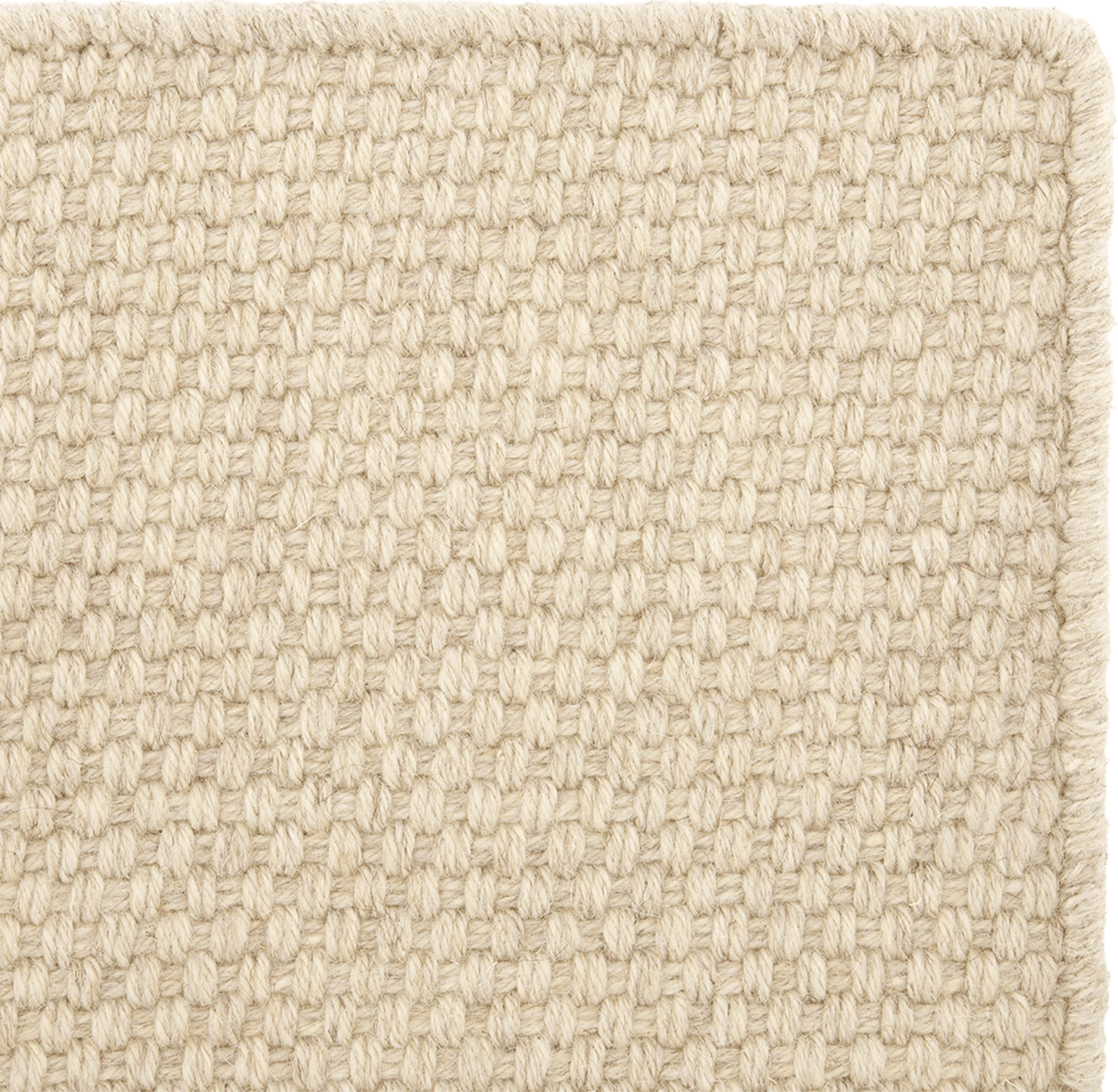 BASKET WEAVE WOOL RUG
